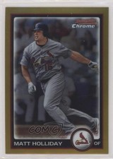 2010 Bowman Chrome Gold Refractor 46/50 Matt Holliday #100 0t2