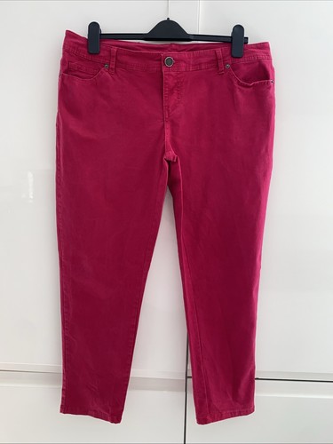 Ladies Red/Pink Jeans Size 18
