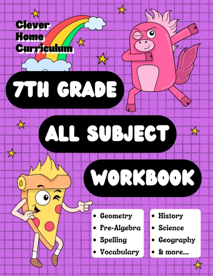 7th Grade All Subject Workbook: 7 All-In-One Workbook (Homeschool 7th... - Image 1 of 1