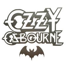 New Ozzy Ozbourne bat Silver Custom Punk Band Decal Sticker Vinyl Handmade 4  