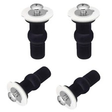 4 Pack Toilet Seat Bolts Hinge Bolt Screws Toilet Seat Fixings Fix Expanding Rub