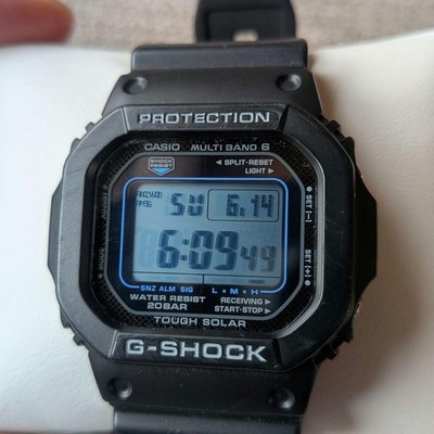 CASIO G-SHOCK GW-M5610U Blue Tough Solar Multi Band 6 Digital Watch Japan Used