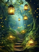 Forest Landscape Diamond Art Kits for Adults,5D Diamond Painting Kits for Beg...