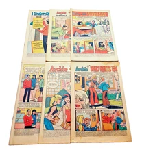 Cartoon Coverless Comic Lot of 6 Archie Titles 1970's