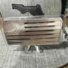 10 oz. Silver Silvertowne American Flag Bar .999 Fine Silver
