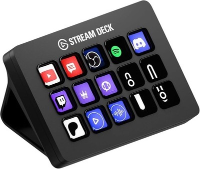 Elgato Stream Deck Customizable Keypad Black Plastic Streaming Productivity