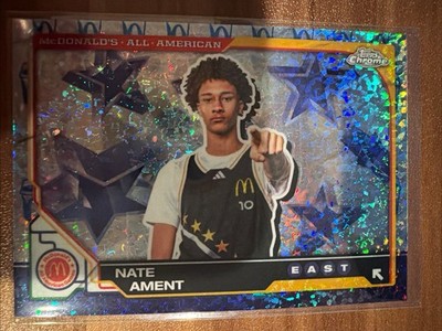 NATE AMENT 2025-26 TOPPS CHROME MCDONALDS ROOKIE MCFLURRY REFRACTOR #41