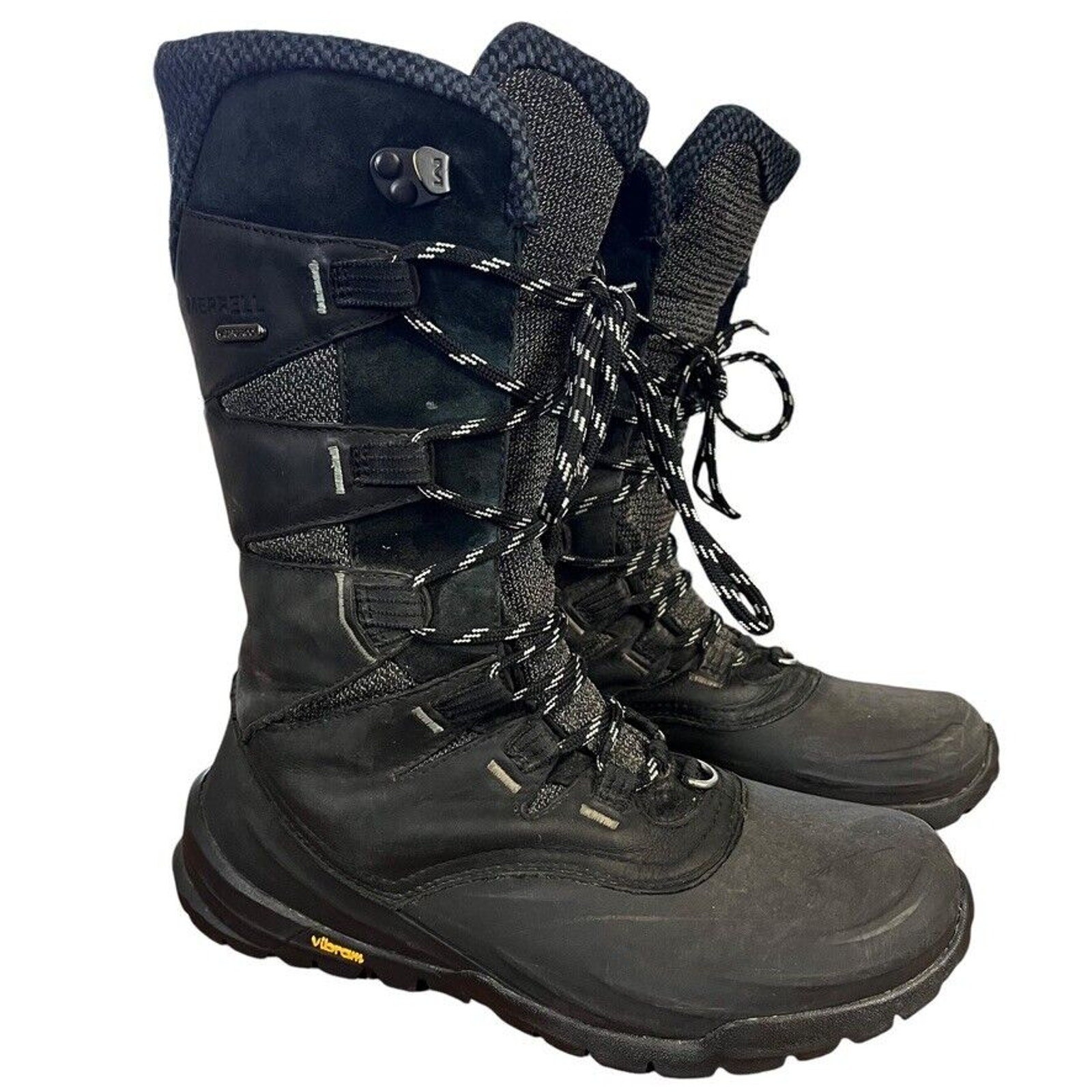 Stivali invernali Merrell Thermo Aurora Ice 2 impermeabili in pelle alti da donna taglia 7