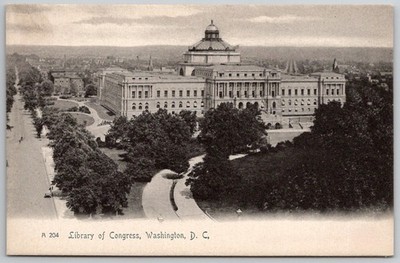 c1905 Rotograph Library of Congress Birds Eye View Washington D.C. Unposted