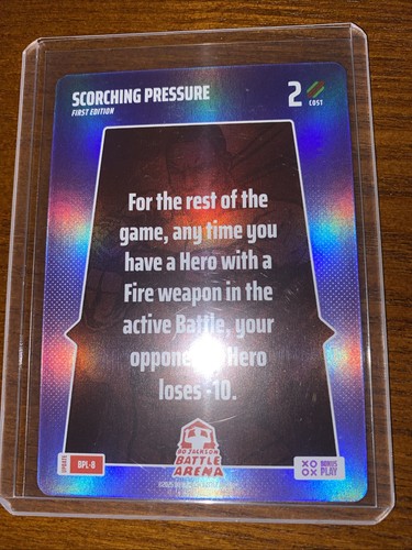 Bo Jackson Battle Arena Alpha Update Bonus Play SSP BPL-8 Scorching Pressure