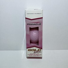 Pinnacle Ladies Golf Balls Gold Label Golfing Pink Design Charity Awareness New