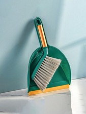 Image of Heavy Duty Dustpan and Brush Set Wide Dust Pan Cleaning Sweeping Garden,
