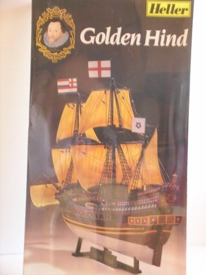 Heller Models---1/200 Scale Golden Hind --Plastikmodellbausatz