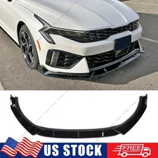 Gloss Black For KIA K5 GT GT-line 2025+ Front Bumper Lip Splitter Chin Spoiler