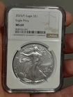 2025-P AMERICAN SILVER EAGLE MS69 W/ EAGLE PRIVY