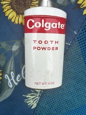 Vintage Colgate Tooth Powder Container 