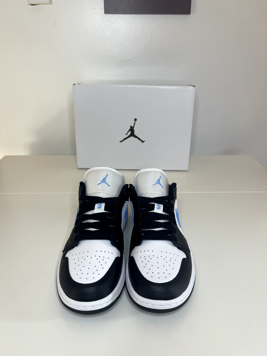 Air Jordan 1 Low Black University Blue Size 9.5W /8M DC0774-041 | eBay