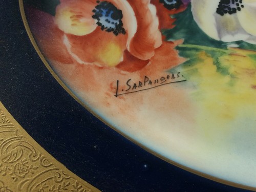 Grand plat en porcelaine de Limoges chez Bernardaud par L .Sarlangeas - Imagen 3 de 11