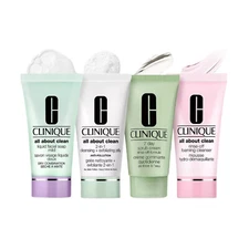 Clinique ~ Cleansing Set ~ 4 Piece Cleansing Set - Travel Size Face Wash