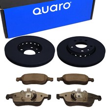 QUARO Bremsscheiben Hochgekohlt + Bremsbeläge Vorne für RENAULT Captur Megane 3