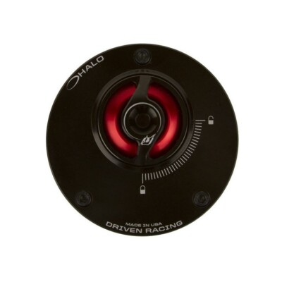 DRIVEN RACING HALO FUEL BASE & CAP DUCATI HYPERMOTARD 2013-2016 RED GAS CAP