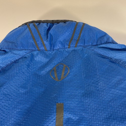 Sunice Men’s Large Full Zip Lightweight Rain Wind Jacket Blue S52002 Reflective - Picture 5 of 9