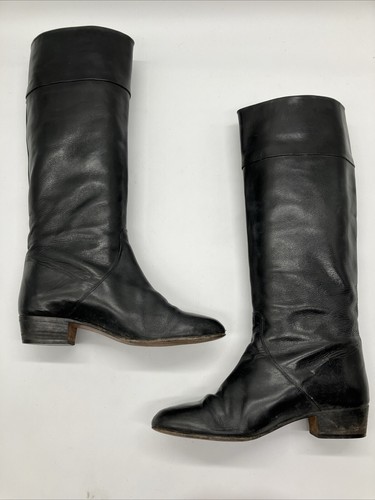 Stivali da equitazione vintage classici neri di Saks 5th Ave taglia 8 AA - Foto 5 di 8