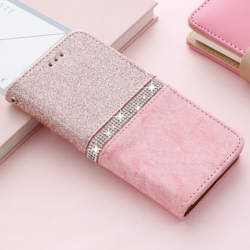 Glitter Diamond Leather Flip Wallet Case Cover For Iphone 7 8 Se 11 13 12 Xr 6s Ebay