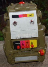 2-XL MEGO Corp. Vintage 1978 Talking Robot 8 Track Tape Player No cord Untested