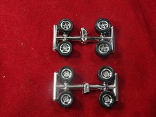 NEW RRR STEELS and BULLETS CHROME WHEELS AND TIRES AURORA T-JET DASH JL 19-14