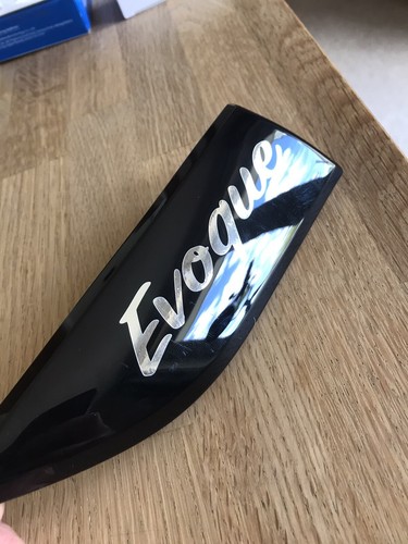 Chrome Evogue sticker For Side Door Fender Air Vent Range Rover Evoque 2012-2018 - Picture 4 of 8