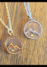 Gold - Mustard Seed Necklace, Religious gift MATTHEW 17:20, Baptism gift