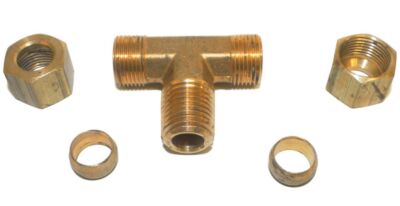 Big A Service Line 3-17264 Messing Rohr, T-Shirt Montagesatz 3/8 '' x 1/4 ''