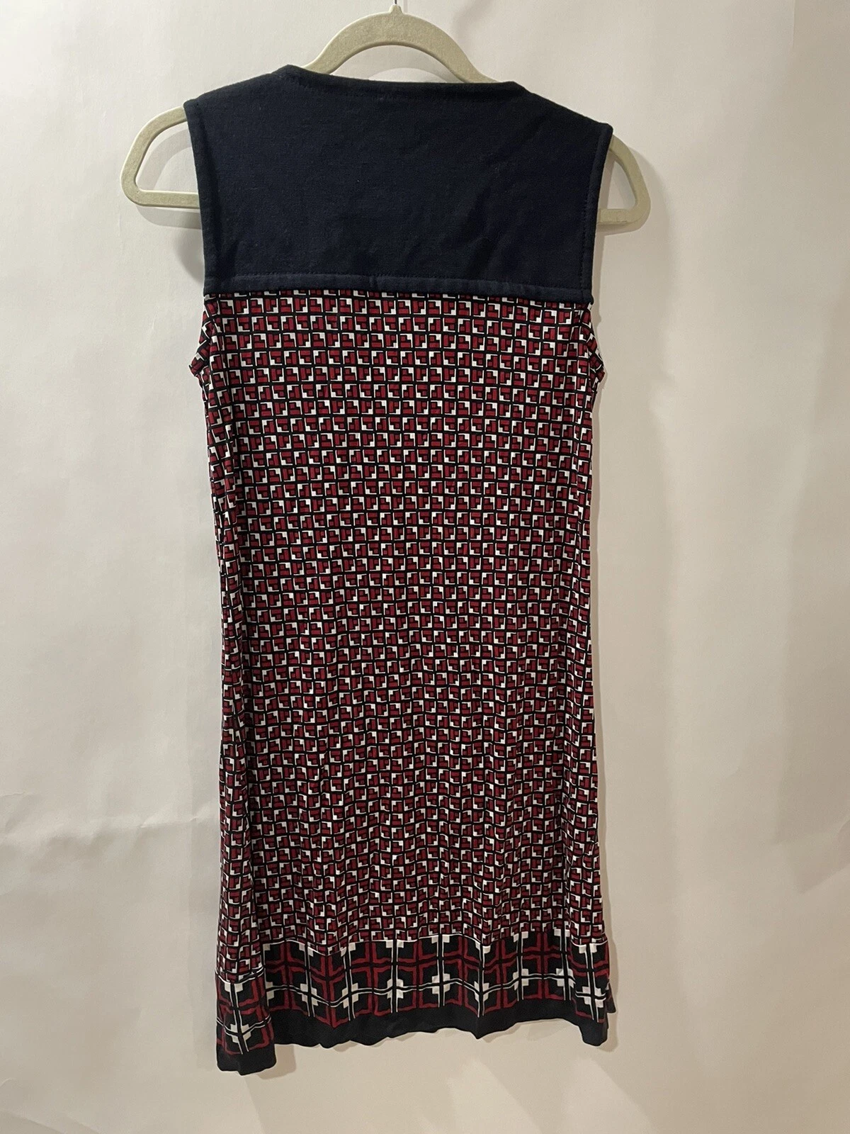 Abito Tory Burch multicolore senza slive taglia M seta 100% bordo 100% lana