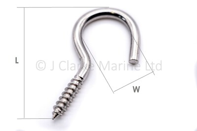 Gancio A S STANDERS In Inox A4 40mm 3 Pezzi | Leroy Merlin