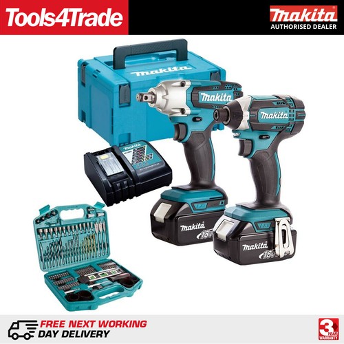 Makita T4T9052TJ 18V Twin Kit 2 x 5.0Ah 