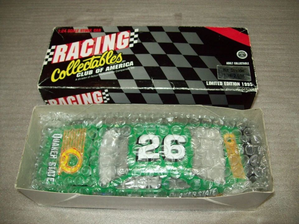 Hut Stricklin 1995 Quaker State #26 Ford Thunderbird 1/24 Vintage NASCAR Diecast - Image 4 of 4