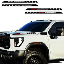 2 PCS Car Hood Decals 5.3L PERFORMANCE Sticker For Chevy Silverado GMC Sierra