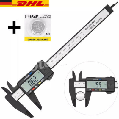 Digitaler Messschieber Schieblehre Messlehre 0-150mm LCD Display Messe Tiefenmaß