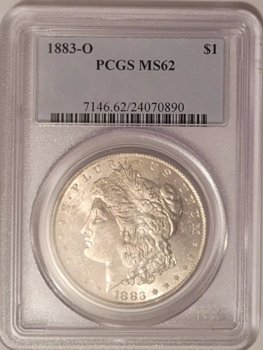 1883-O Morgan Silver Dollar - PCGS MS 62