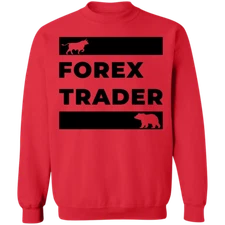 Forex Trader Bull Bear Technical Analysis Crewneck Sweatshirt