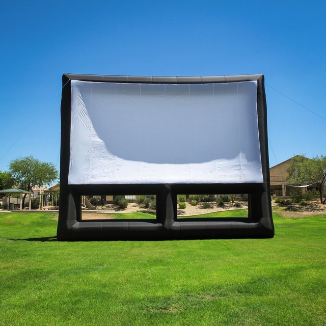 New Infl8 brand 36 X 20 foot Inflatable Movie Screen Front and Rear