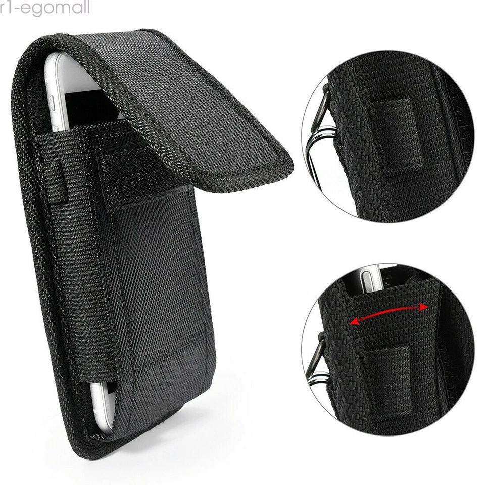 Cell Phone Holster Vertical Pouch With Belt Clip Carrying Case Holster Cover - Image 3 of 4