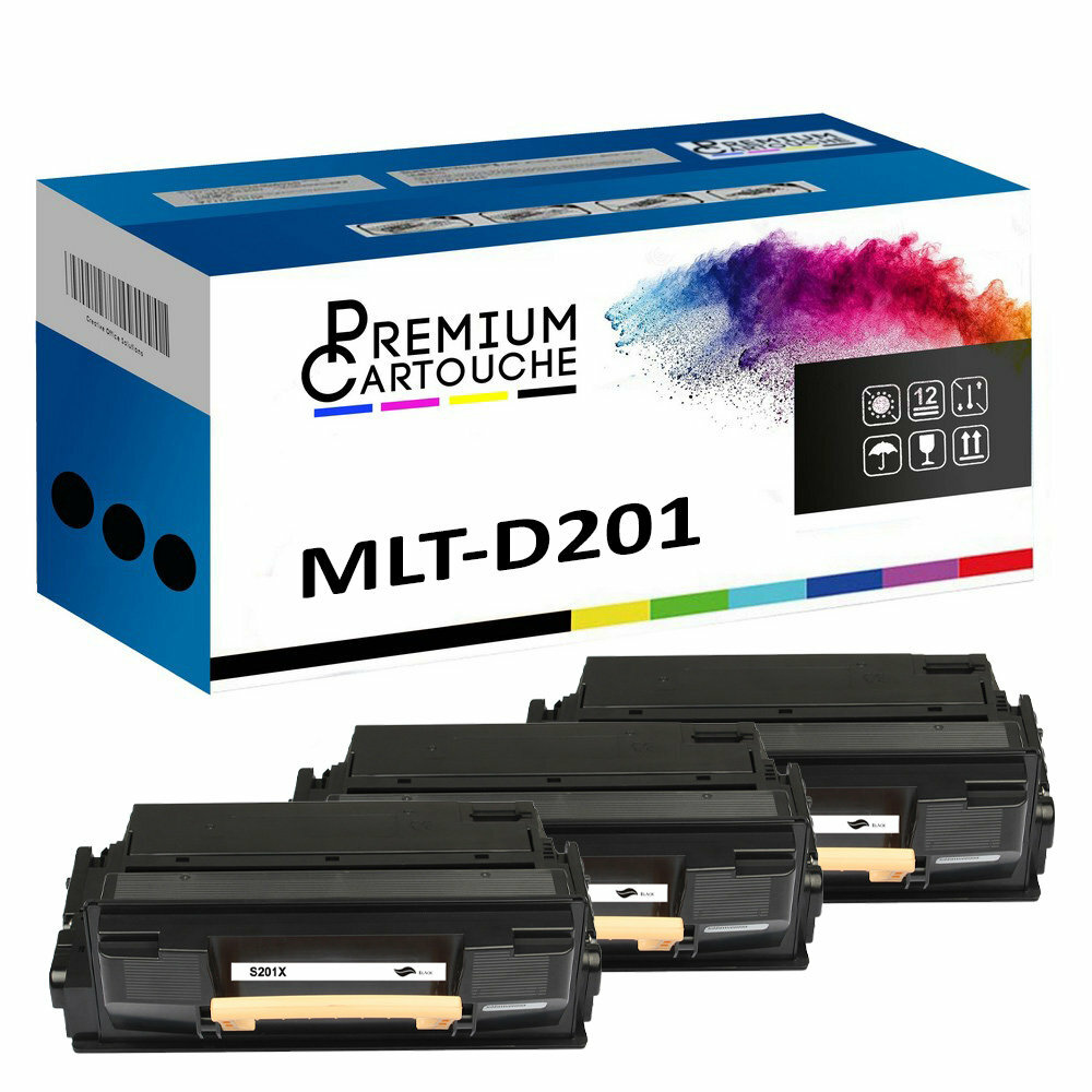 Toner MLT-D201L XAA noir compatible Samsung idéal pour le télétravail et les études
