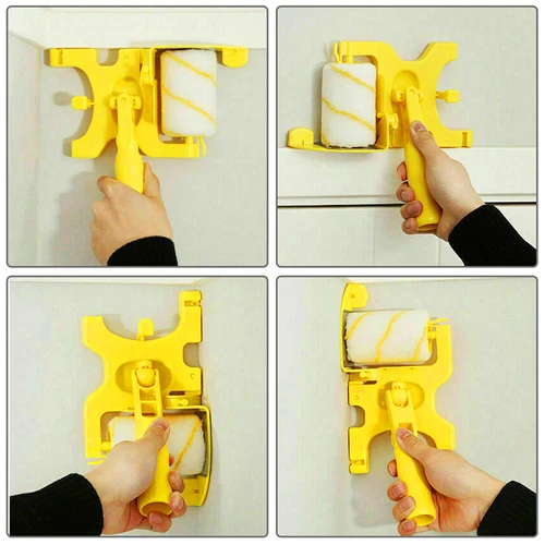 5 in 1 Clean-Cut Paint Edge Roller Brush Safe Tool for Home Wall Ceilings Set - Picture 10 of 11