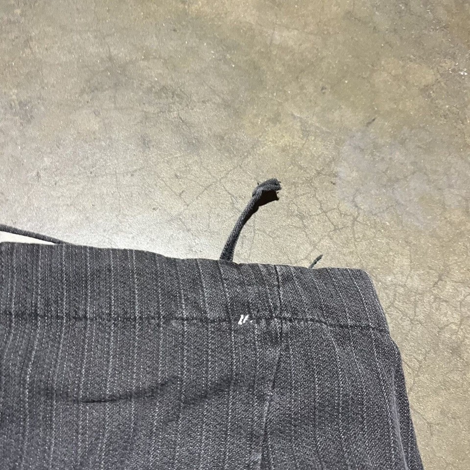 Vintage 40s Salt & Pepper Black Cotton Work Pants 42x30 1940s True