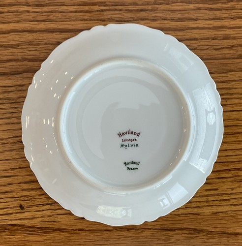Vintage Haviland Limoges Sylvia Untertasse 5-1/8" - Ersatz - makellos! - Bild 2 von 2