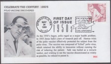 USA # 3187a.3 FDC - DR. JONAS SALK DISCOVERS POLIO VACCINE