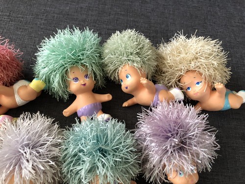 Lot of 8 Vintage Oddzon Kooshie Koos Koosh Hair Baby Dolls Babies 1999 1998 - Picture 3 of 10