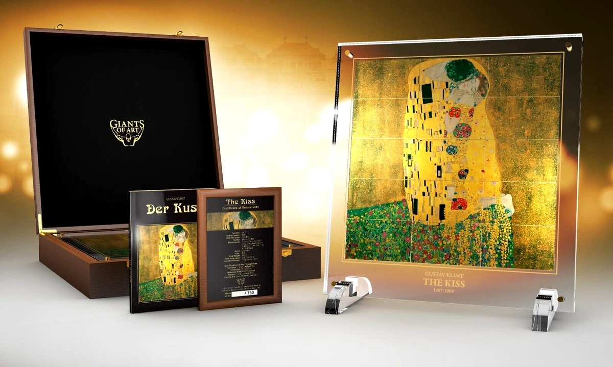 Niue 2015 – 15 x 5$ Giants of Art Serie: "The Kiss" Gustav Klimt – 1050 g PP
